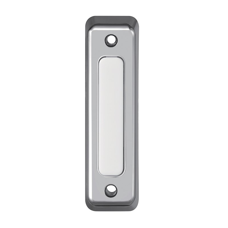 BUTTON BELL DOOR SATIN NICKEL 