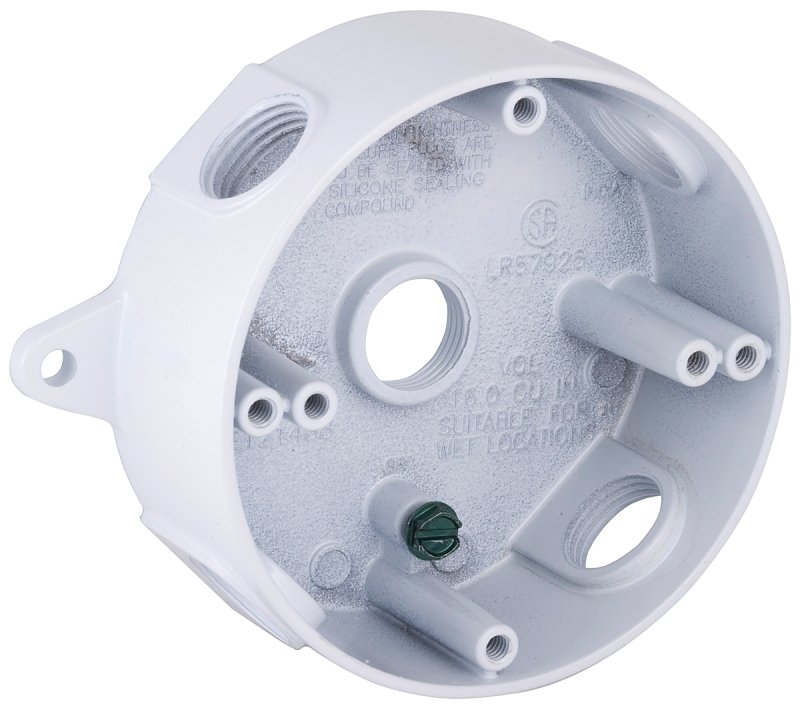 BX ELEC 4X1-1/2IN WTHR PRF WHT