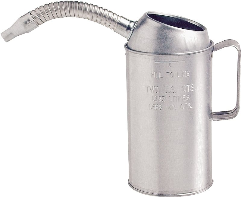 CAN MEASURE GALV W/FLEXSPT 2QT