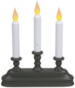 CANDLE LED DUAL FLM BRZ 10.5IN