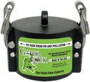 CAP POLYP F/MALE ADAPT BLK 3IN