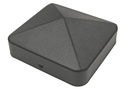 CAP POST PYRAMID BLACK 6X6IN  