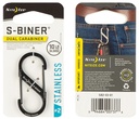 CARABINER DUAL SS NO2 BLACK   