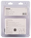 CASTER 2-WHEEL PLATE 1-5/8 BLK