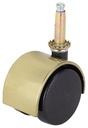 CASTER 2-WHEEL STEM 2IN BRASS 