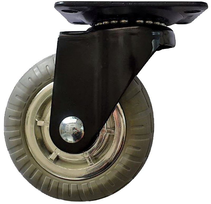 CASTER CHM SPOKE SWIVEL 5IN   