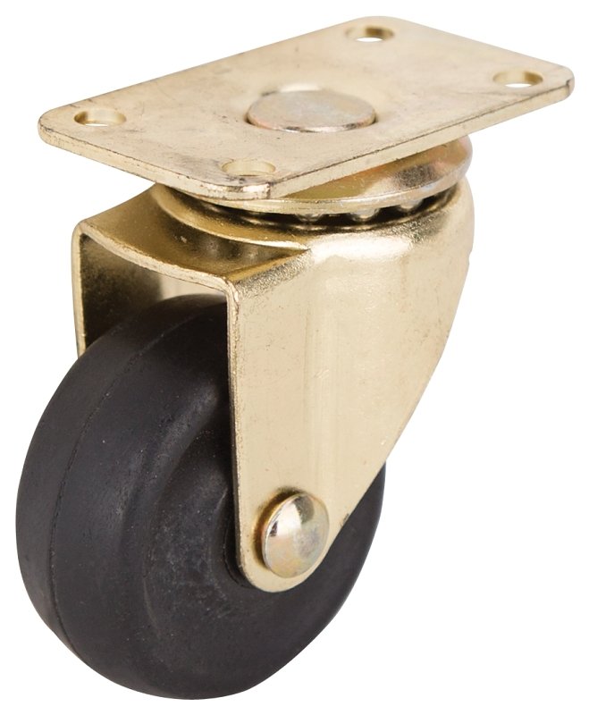 CASTER PLATE MED 1-5/8 BRASS  