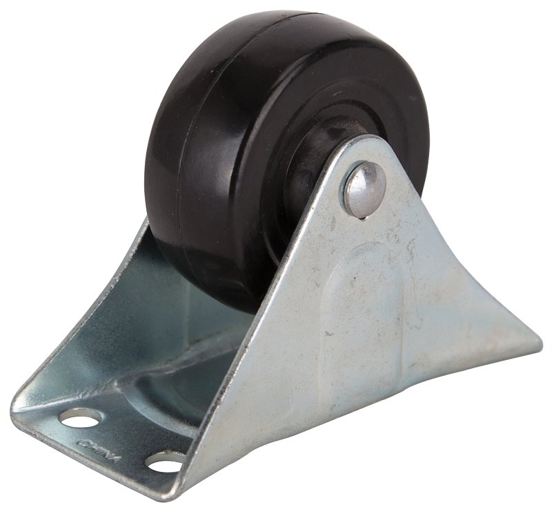 CASTER RIGID 2-1/2IN RUBBER   