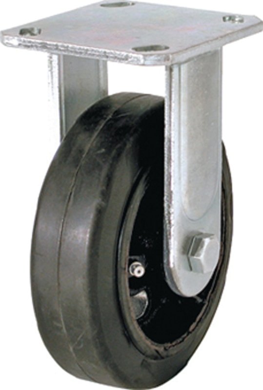 CASTER RIGID 6X2IN RUBBER     