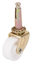 CASTER STEM 1-1/4IN BRS/WHT   
