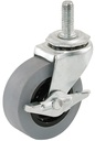CASTER STEM TPR W/BRAKE 2IN   