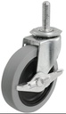 CASTER STEM TPR W/BRAKE 3IN   