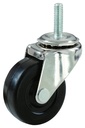 CASTER SWIVEL 3IN SOFT RUBBER 