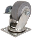 CASTER SWIVEL 4IN TPR/ZINC    