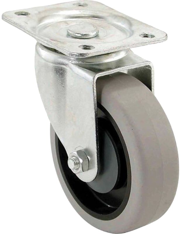 CASTER SWIVEL PLATE TPR 4IN   
