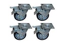 CASTERS FOUR PC SET VULCAN 5IN