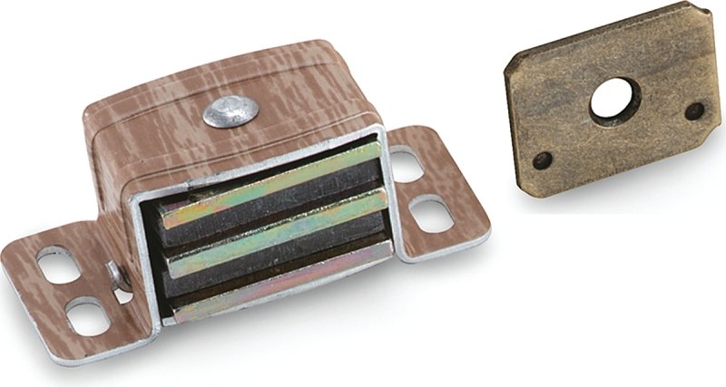 CATCH MAGNETIC ALUM/WOOD GRAIN