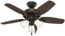 CEIL FAN 42IN 5BLD W/LGHT BRNZ