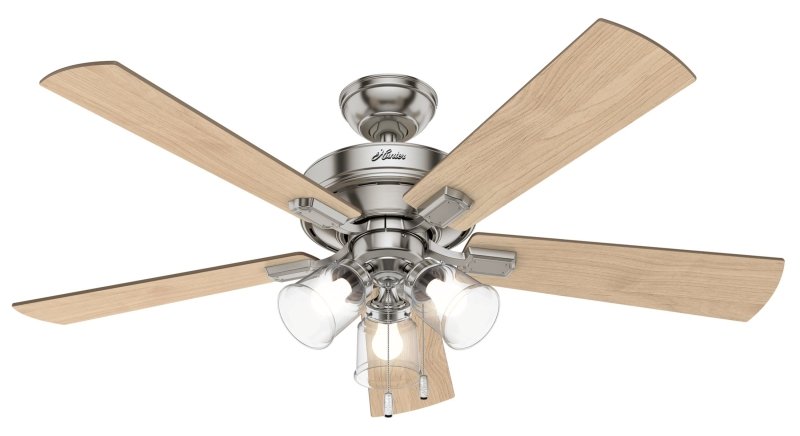CEILING FAN 3 LIGHT BRSH 52IN 