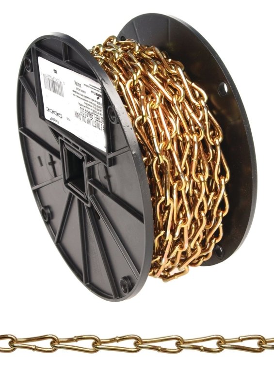 CHAIN COIL NO3 TW/LK 50FT RL  