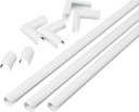 CHANNEL CORD PVC 3-3FT SEC WHT
