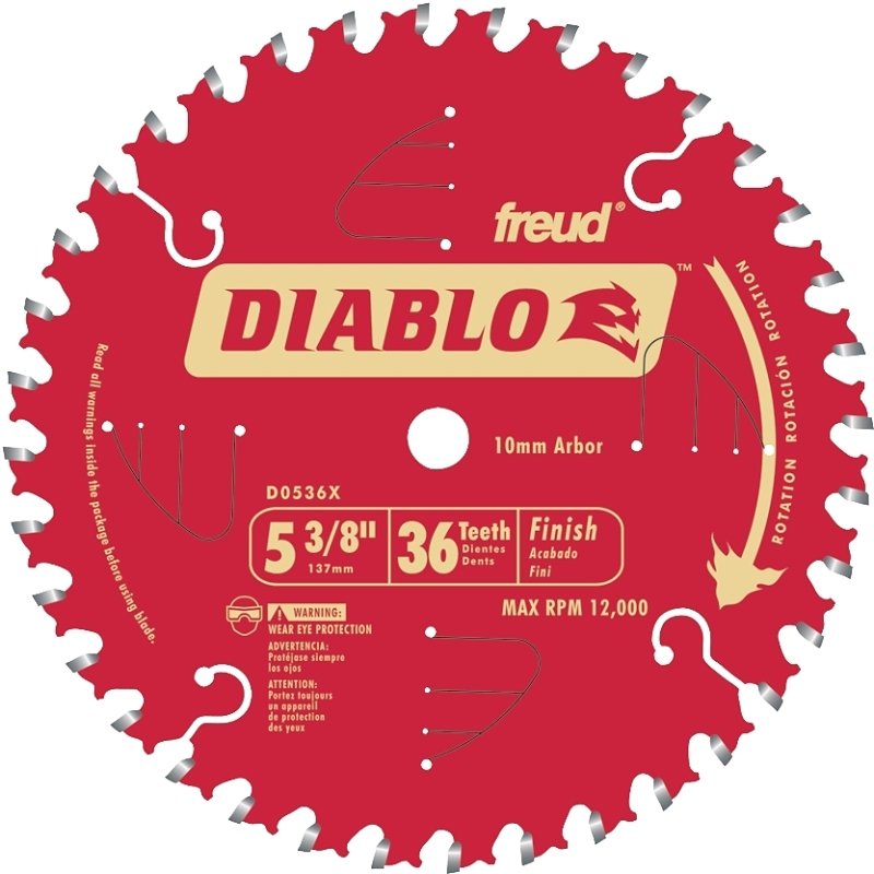 CIRC SAW BLADE 5-3/8X36 FINISH