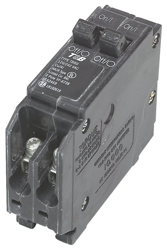 CIRCUIT BRKR 1P 1IN DPLX 20/20