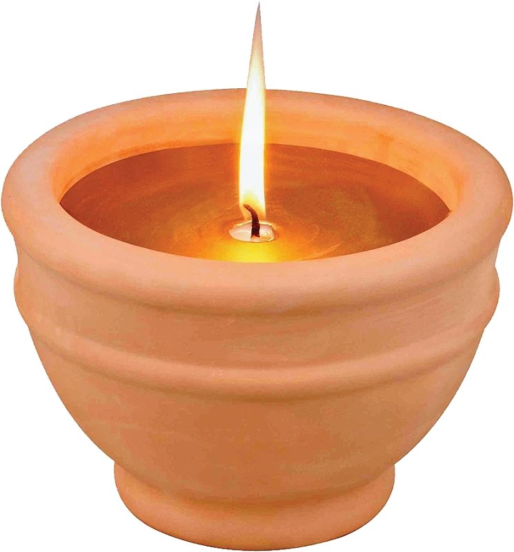 CITRONELLA CANDLE BOWL TERACOT