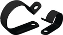 CLAMP 1HOLE PLAST BLK 1/4IN   