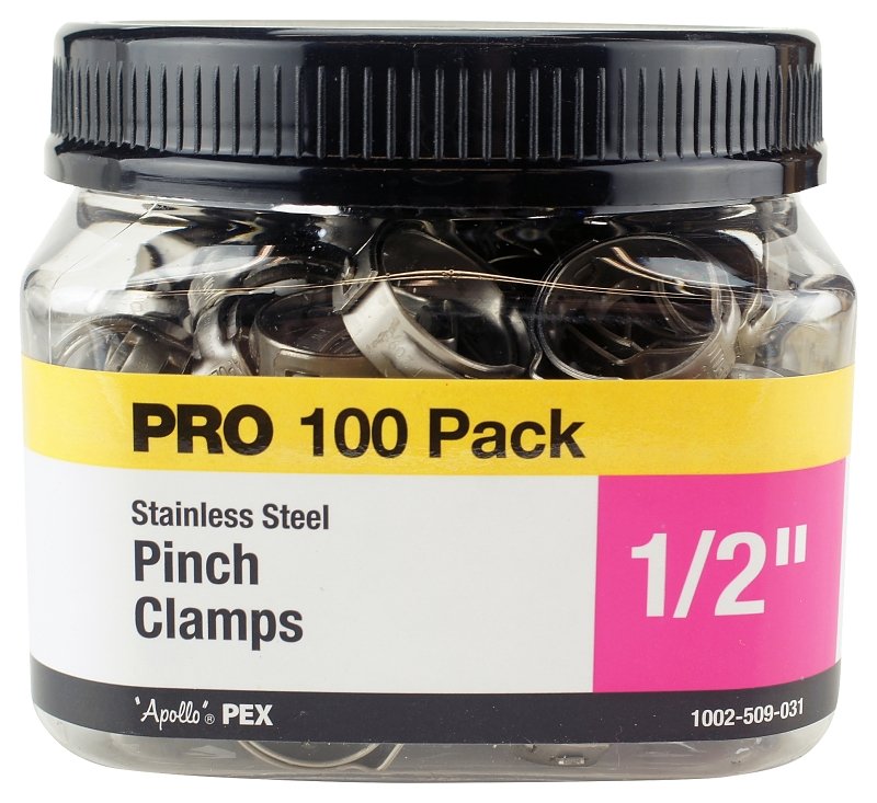 CLAMP PINCH 1/2IN 100 PACK/JAR