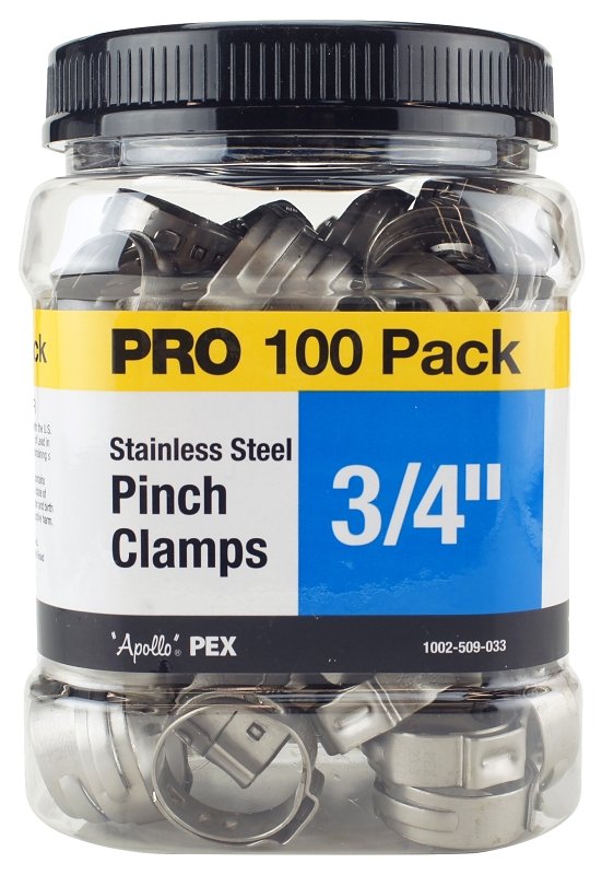 CLAMP PINCH 3/4IN 100 PACK/JAR