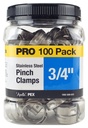 CLAMP PINCH 3/4IN 100 PACK/JAR