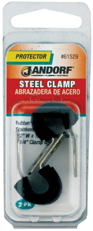 CLAMP ST STEEL RUBBER CU      