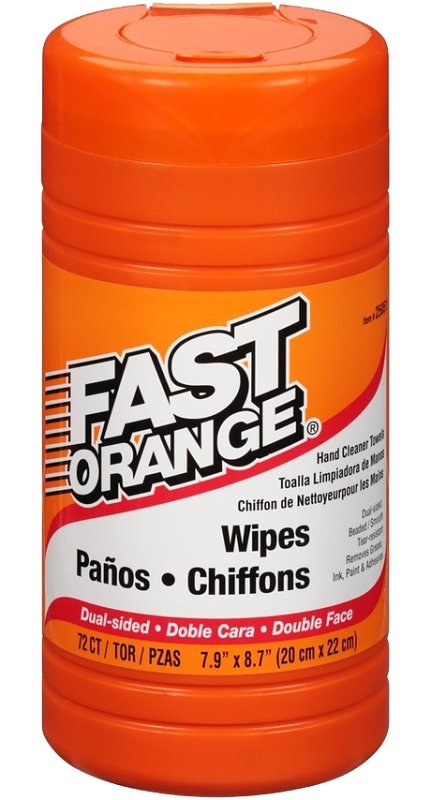 CLEANER HND WIPE FST ORNG 72CT