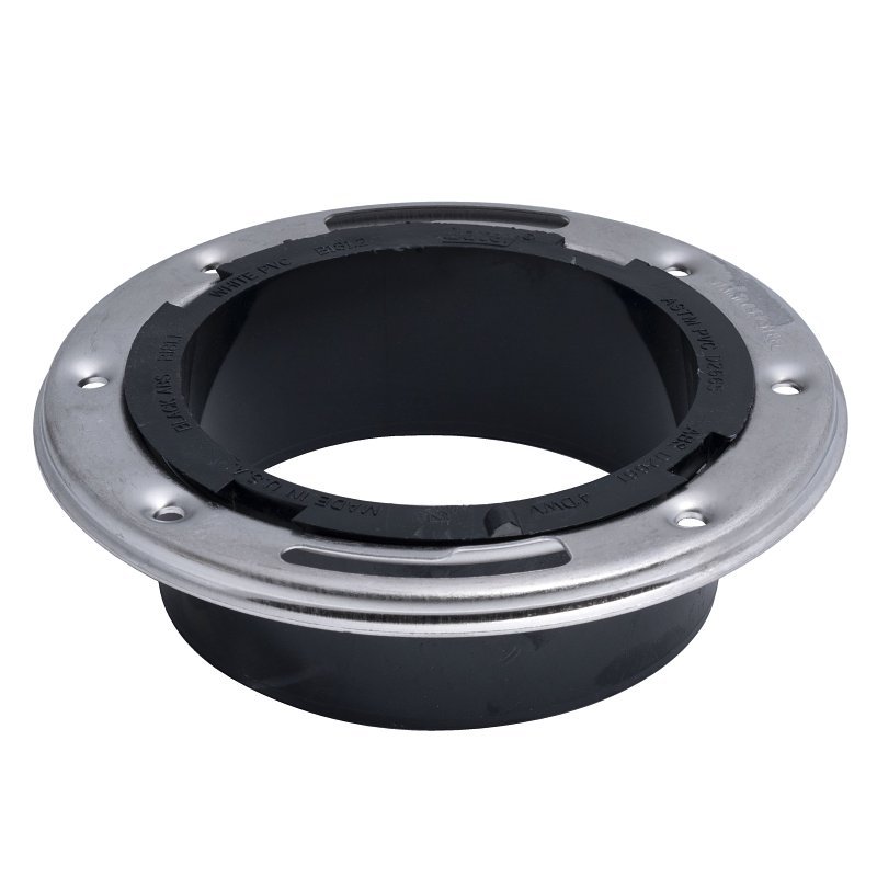 CLOSET FLANGE- SS RING ABS 4IN