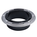 CLOSET FLANGE- SS RING ABS 4IN