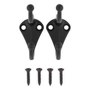 COAT HOOK MATTE BLACK         