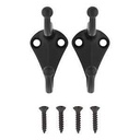 COAT HOOK MATTE BLACK         
