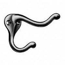 COAT/HAT HOOK 3IN ALUMINUM    