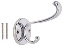 COAT/HAT HOOK ZINC CHROME     