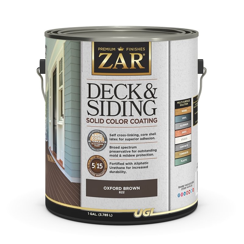 COATING WD STN SLD OXFD BRN GA