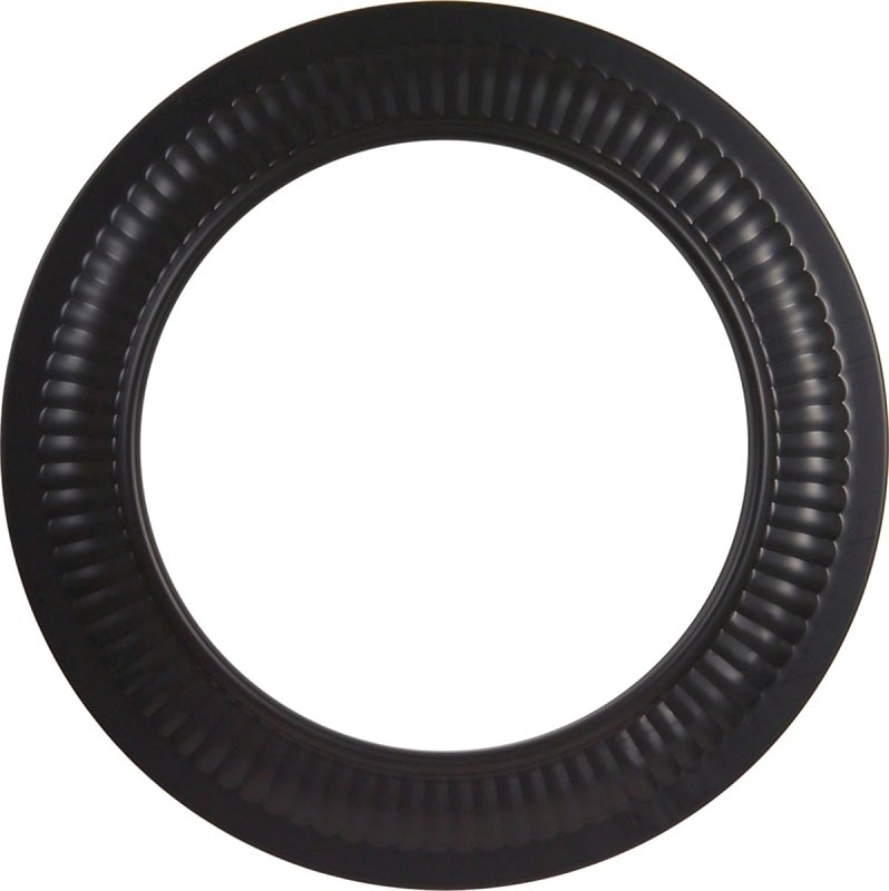 COLLAR STOVE PIPE 24GA 7IN BLK