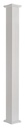 COLUMN 8INX10FT SQ WHITE ALUM 