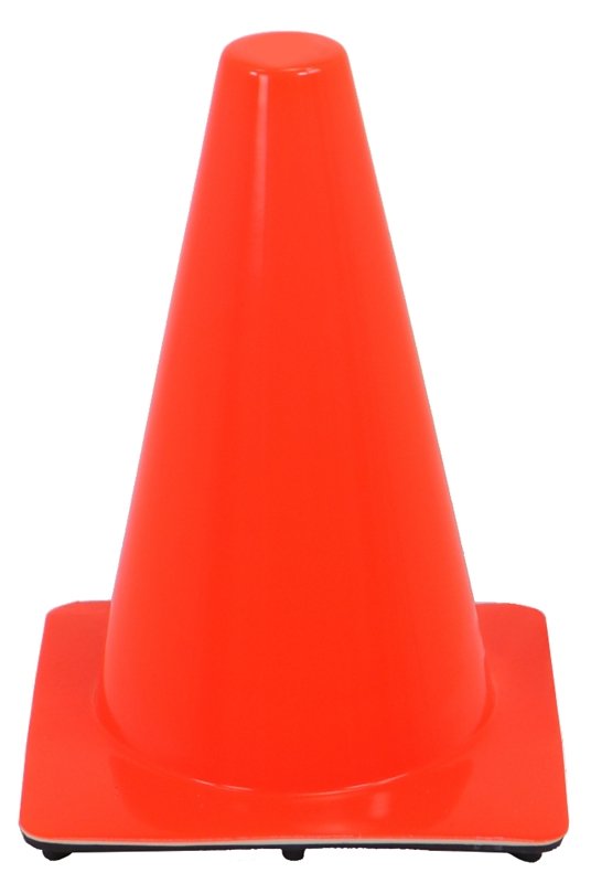 CONE TRAFFIC SAFETY ORNG 12IN 