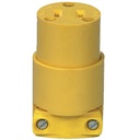 CONNECTOR COMM YELLOW 15A 125V