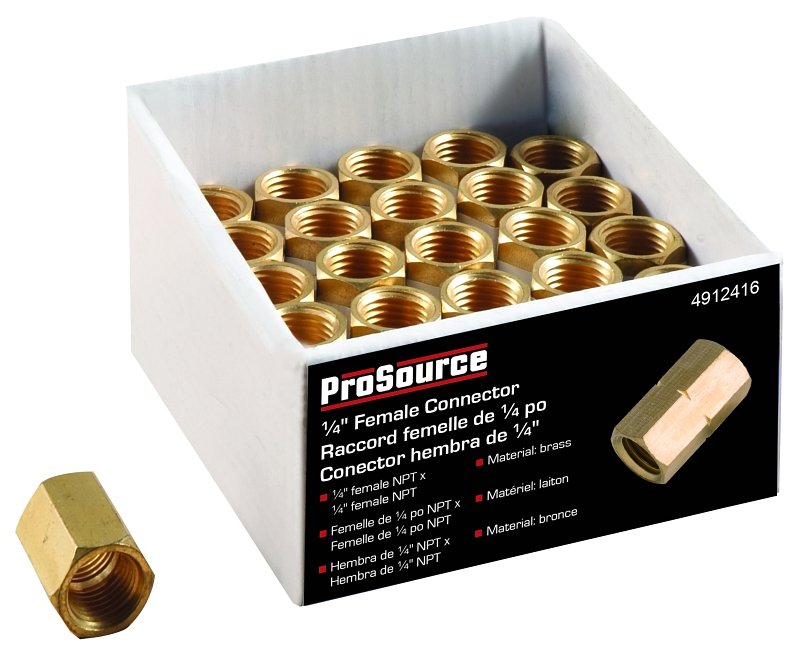 CONNECTOR FEMALE BRS 1/4 NPT  