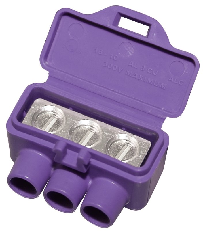 CONNECTOR LUG 3PRT ALUM/COPPER