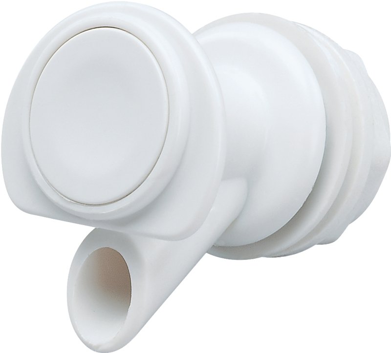 COOLER WATER SPIGOT WHT PLAST 