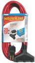 CORD EXT CIRBRKR 14/3X25FT RED