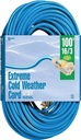 CORD EXT CLDFLX 16/3X100FT BLU
